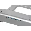 Podstawka chłodząca do laptopa IBOX NC06 do 17,3 cala – aluminiowa, regulowana wysokość, 4 porty USB, ciche wentylatory