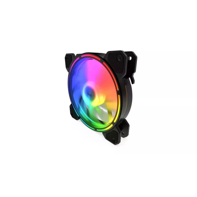 Wentylator obudowy KRUX KRX0067 120mm ARGB LUNAR 120, 1200 RPM, łożysko hydrauliczne, 12 V, 5 V LED, złącze 3-pin, antywibracyjny