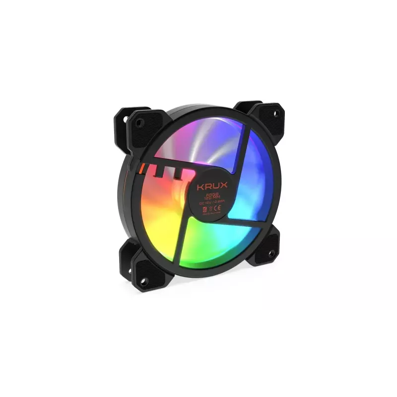 Wentylator obudowy KRUX KRX0067 120mm ARGB LUNAR 120, 1200 RPM, łożysko hydrauliczne, 12 V, 5 V LED, złącze 3-pin, antywibracyjny