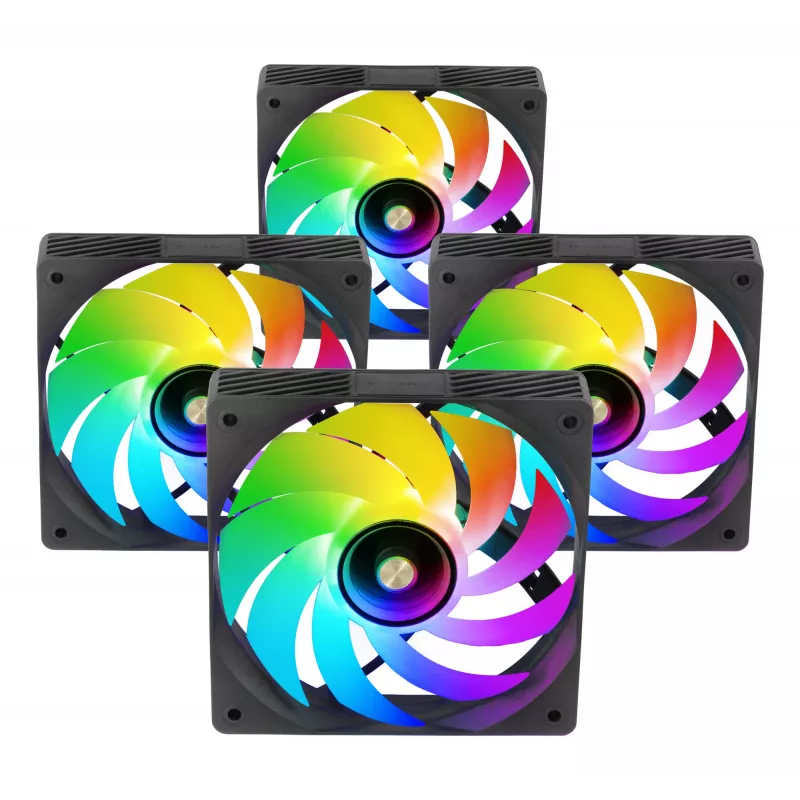 Mars Gaming MFSI4KIT system chłodzenia komputera Wentylator obudowy komputerowej 12 cm Czarny