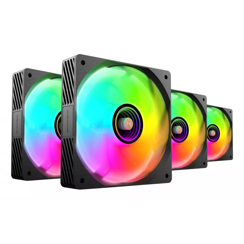 Mars Gaming MFSI4KIT system chłodzenia komputera Wentylator obudowy komputerowej 12 cm Czarny