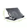 Podstawka pod notebook Techly z podkładką chłodzącą do notebooków do 17.3 cala
