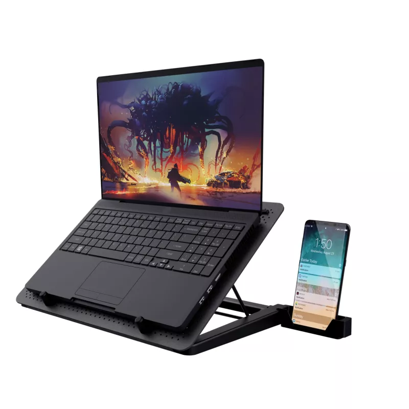Trust GXT 1125 Quno Podstawka pod laptopa Czarny 43,2 cm (17 cali)