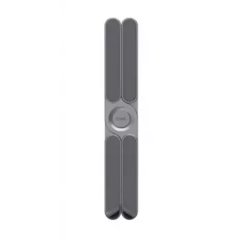Podstawka pod laptopa TRUST Macy składana aluminiowa, szara — wysokość 280 mm, podstawa 23×46 mm, udźwig 20 kg