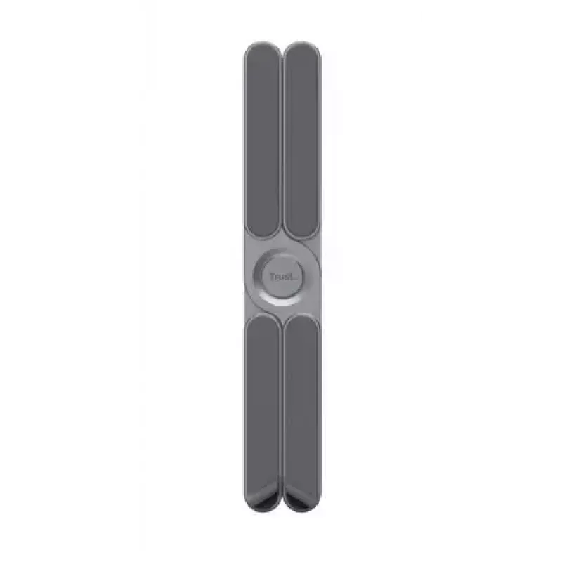 Podstawka pod laptopa TRUST Macy składana aluminiowa, szara — wysokość 280 mm, podstawa 23×46 mm, udźwig 20 kg