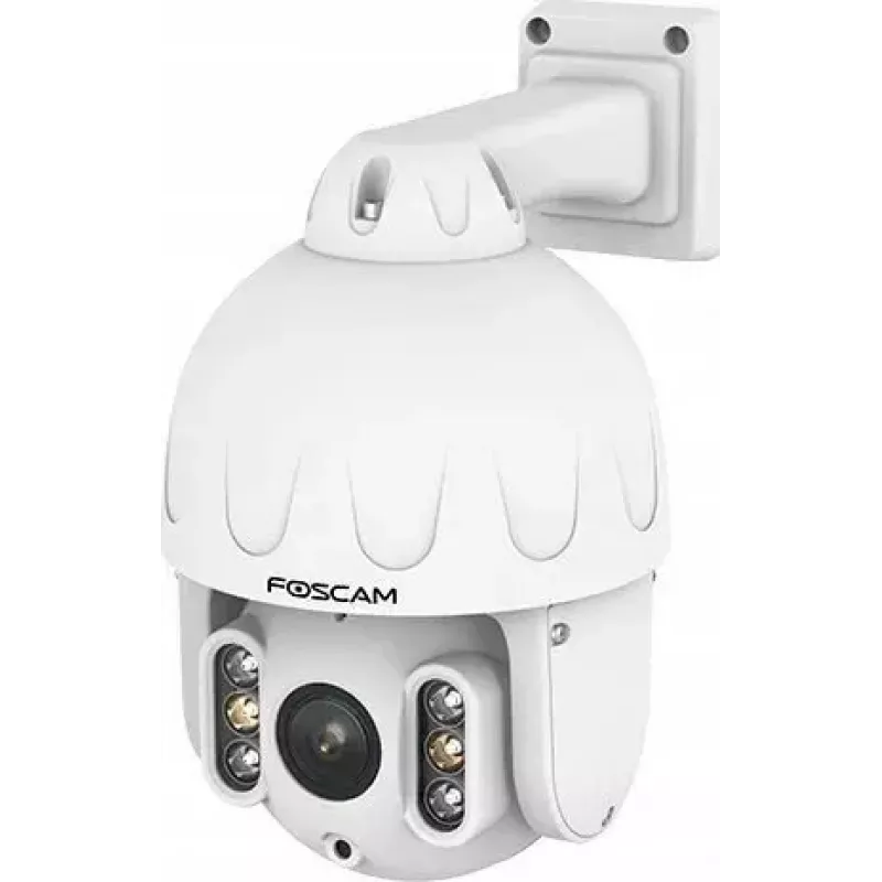 Kamera bezpieczeństwa IP PTZ Foscam SD8EP — 8 MP, 4-krotny zoom optyczny, 6-krotny cyfrowy, obrót 355°, nachylenie 90°, IP66, zewnętrzna, biała