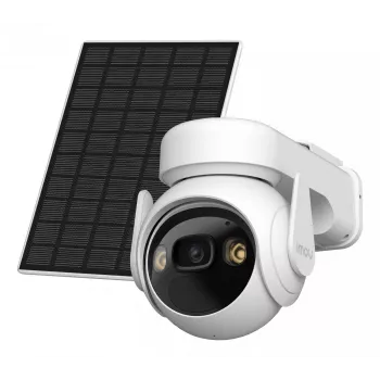 Kamera IP IMOU Cell PT Lite Kit z panelem słonecznym — 3 MP (2304×1296), 3,6 mm, obrót 330°, pochylenie 90°, IP66, bateria 5000 mAh, PIR, noktowizja 20 m