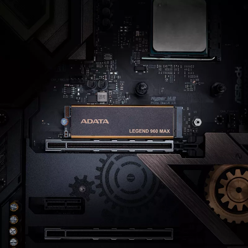 Wewnętrzny dysk SSD M.2 2280 NVMe ADATA LEGEND 960 MAX 1 TB PCIe 4.0, Odczyt 7400 MB/s, Zapis 6000 MB/s, 3D NAND