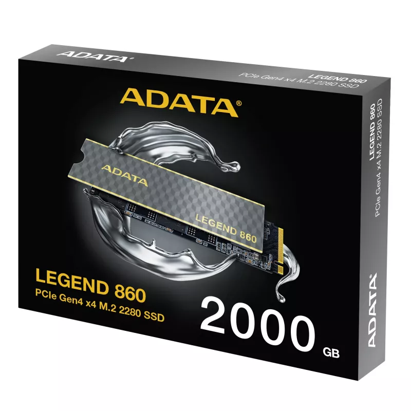 ADATA LEGEND 860 SLEG-860-2000GCS wewnętrzny dysk półprzewodnikowy 2 TB M.2 PCI Express 4.0 NVMe 3D NAND