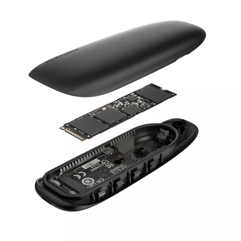Zewnętrzna obudowa SSD ASUS COBBLE czarna M.2 NVMe SATA 10 Gb/s USB-C