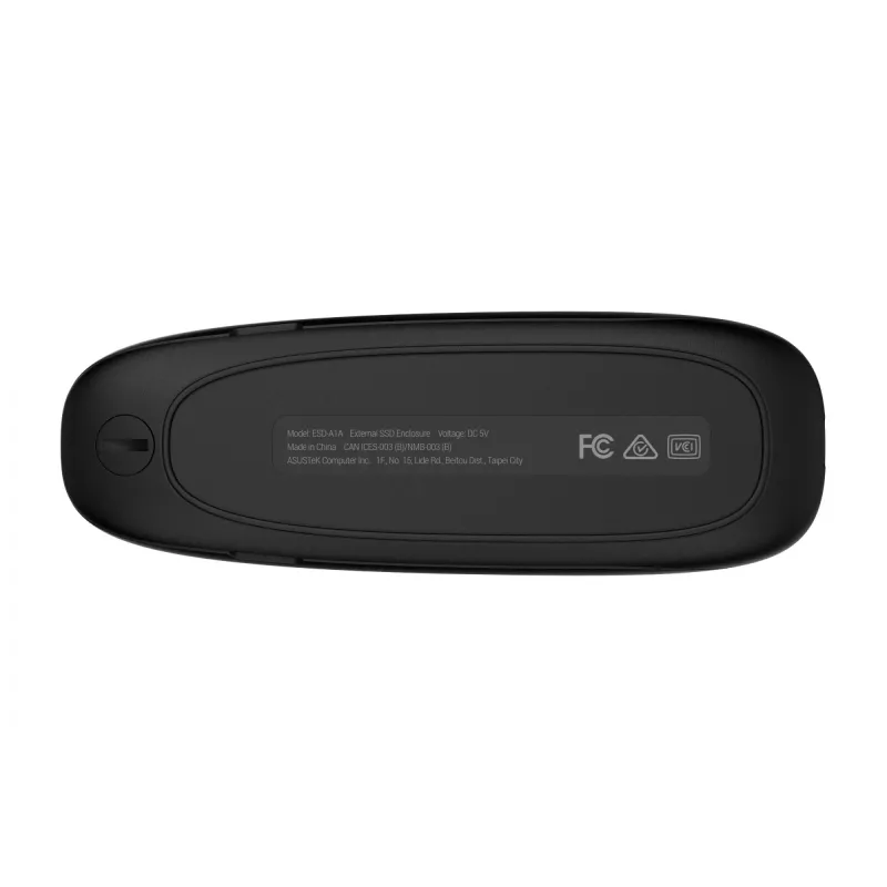 Zewnętrzna obudowa SSD ASUS COBBLE czarna M.2 NVMe SATA 10 Gb/s USB-C