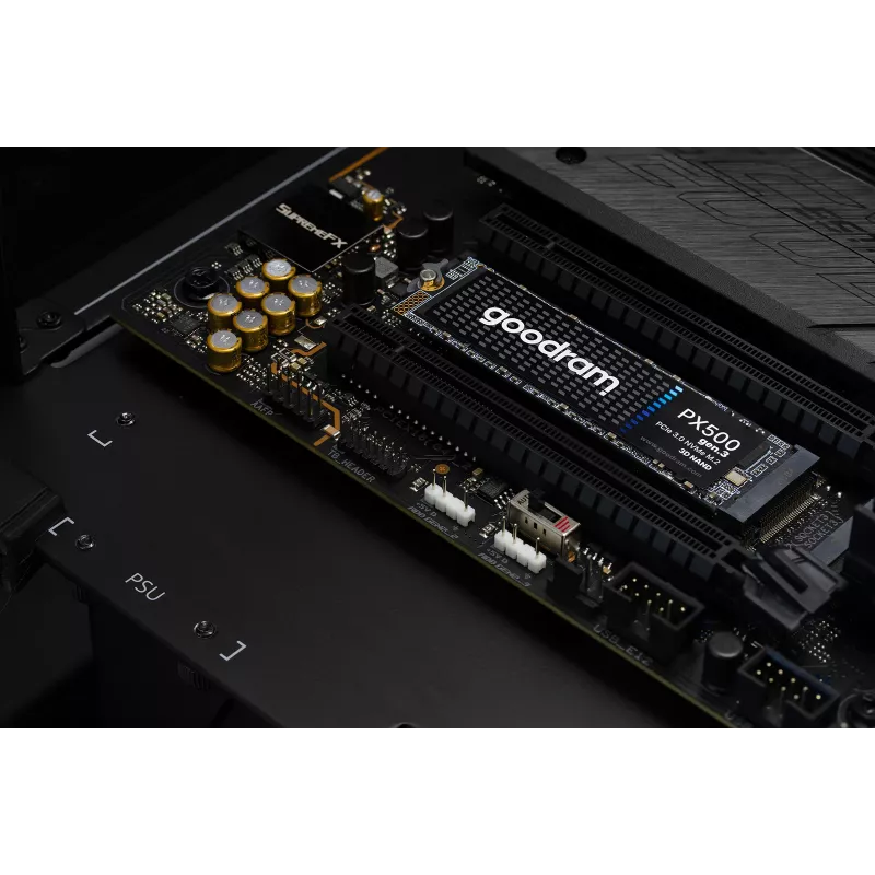 Wewnętrzny dysk SSD GOODRAM PX500 GEN.3 M.2 1 TB — PCIe 3.0 NVMe, Odczyt 3300 MB/s, Zapis 2700 MB/s, 2280