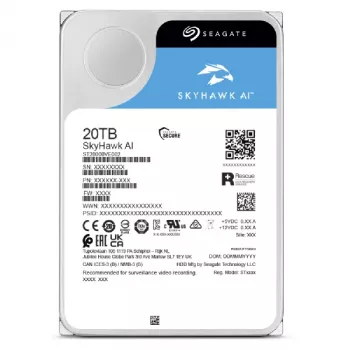 Seagate SkyHawk AI internal hard drive 20 TB 7200 RPM 512 MB 3.5 inch Serial ATA III