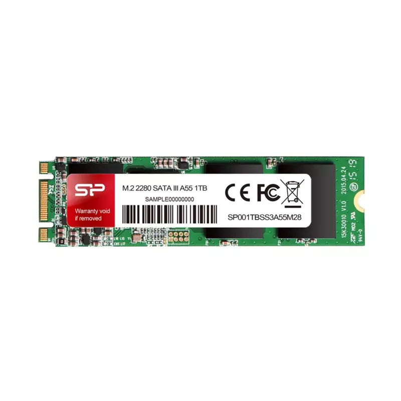SSD M.2 SATA III Silicon Power 128GB SP128GBSS3A55M28 — 128 GB, 560/530 MB/s, M.2 2280