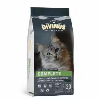 Sucha karma dla kota DIVINUS Cat Complete 20 kg — karma dla dorosłych kotów, kurczak, 30% białka, 12% tłuszczu