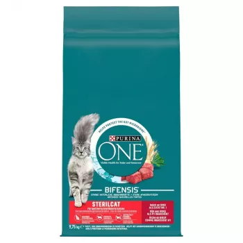 Sucha karma dla kota Purina Nestlé One Sterilcat Wołowina 9,75 kg — koty dorosłe sterylizowane, 37% białka
