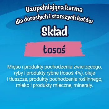 Mokre przysmaki dla kota Purina Felix Deli Moments Pasta z łososiem 4 x 10 g tubka