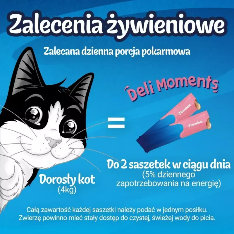 Mokre przysmaki dla kota Purina Felix Deli Moments Pasta z łososiem 4 x 10 g tubka