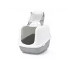 Kryta kuweta Savic Nestor Jumbo szaro-biała 665×485×465 mm, plastik, wysokość 465 mm