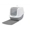 Kryta kuweta Savic Nestor Jumbo szaro-biała 665×485×465 mm, plastik, wysokość 465 mm