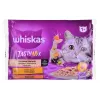 Mokra karma dla kotów Whiskas 85 g saszetka, koty dorosłe, 4 x 85 g, smak kurczak/jagnięcina, wilgotność 83,5%, białko 7%