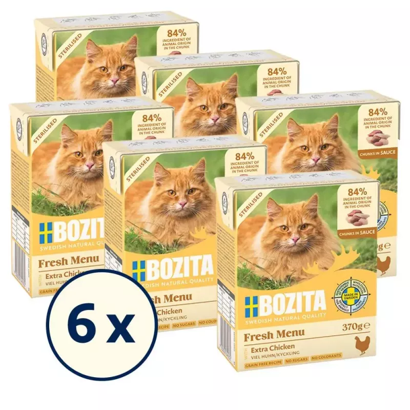 Mokra karma dla kota BOZITA Fresh Menu Chicken 370 g — dla dorosłych, wszystkich ras, formuła kontroli wagi
