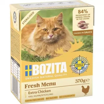Mokra karma dla kota BOZITA Fresh Menu Chicken 370 g — dla dorosłych, wszystkich ras, formuła kontroli wagi