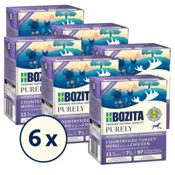 Mokra karma dla psa BOZITA Purely Chicken & Turkey Adult 370 g, bezzbożowa i bez soi, 78% wilgotności
