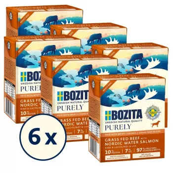 Mokra karma dla psa BOZITA Purely Beef & Salmon Adult 370 g, bezzbożowa, dla wszystkich ras