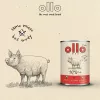 Mokra karma dla psa OLLO Pure Pork 850 g — kompletna mokra karma dla dorosłych psów, monobiałkowa, 17% białka, 11,5% tłuszczu, 63% wilgotności