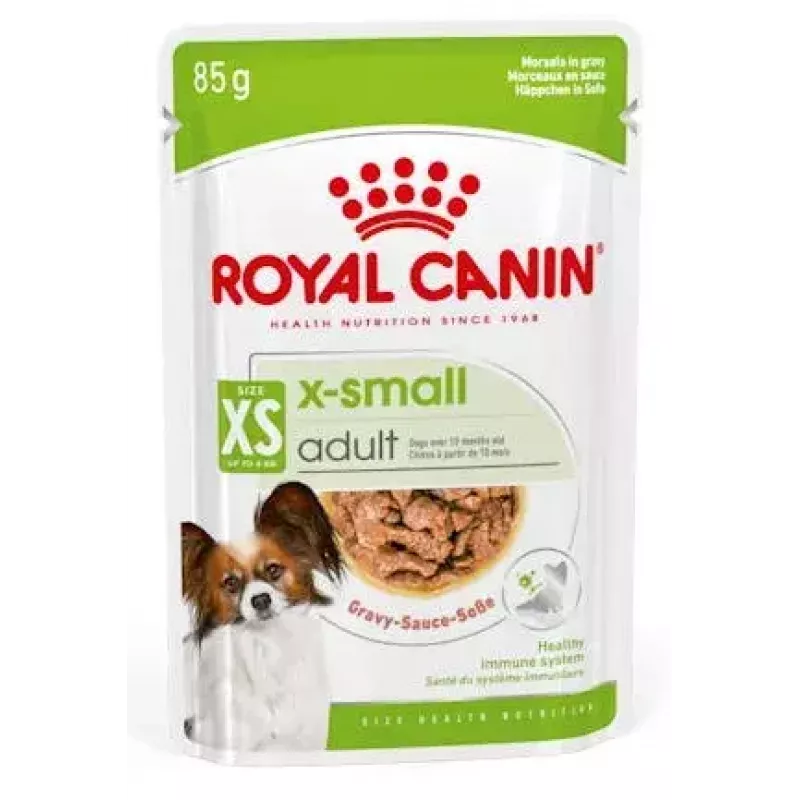 Mokra karma dla psów Royal Canin X-Small Puppy Meat 85 g saszetki, 12 x 85 g, dla ras X-Small/Małych