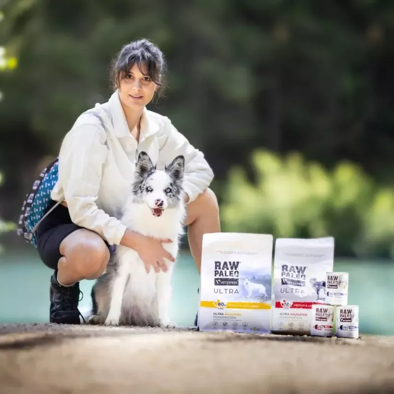 Mokra karma dla psów VETEXPERT RAW PALEO Puppy Monoprotein Duck 400 g, wilgotność 74,8%, białko 9,6%, tłuszcz 10,6%