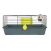 Klatka ZOLUX CLASSIC 80 cm szaro-akwamarynowa — metalowo-plastikowa klatka wewnętrzna dla świnki morskiej, 810×540×350 mm, w zestawie paśnik na siano
