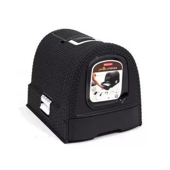 Kuweta Curver Pet Life Kuweta Antracyt — plastikowa kuweta dla kota, 385×510×395 mm, 2,41 kg, biała