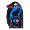 Automatyczna smycz dla psa Flexi New Classic S — linka, 5 m, pojedyncza smycz, niebieski, maks. obciążenie 12 kg