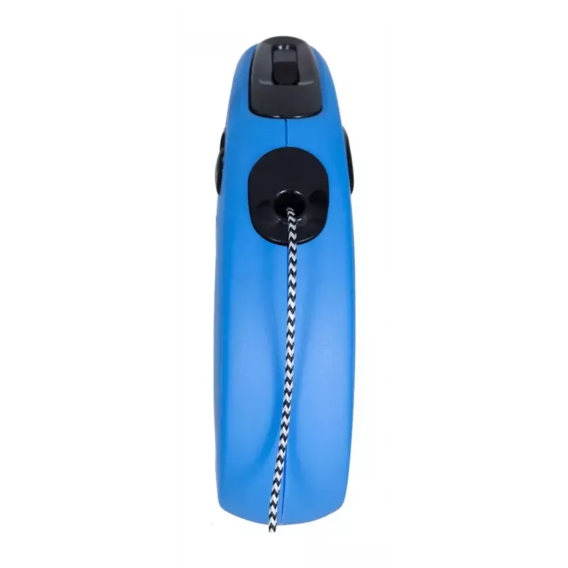 Automatyczna smycz dla psa Flexi New Classic S — linka, 5 m, pojedyncza smycz, niebieski, maks. obciążenie 12 kg