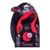 Smacz automatyczna Flexi New Classic 5 m, czarna taśma nylonowa, dla ras dużych do 50 kg