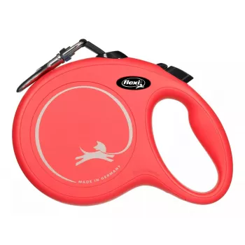 Smacz automatyczna Flexi New Classic 5 m, czarna taśma nylonowa, dla ras dużych do 50 kg