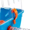 Klatka FERPLAST Combi 2 dla chomika, niebieska przezroczysta, szer. 795 × gł. 295 × wys. 263 mm, technopolimer