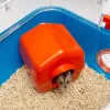 Klatka FERPLAST Combi 2 dla chomika, niebieska przezroczysta, szer. 795 × gł. 295 × wys. 263 mm, technopolimer