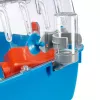 Klatka FERPLAST Combi 2 dla chomika, niebieska przezroczysta, szer. 795 × gł. 295 × wys. 263 mm, technopolimer