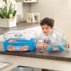 Klatka FERPLAST Combi 2 dla chomika, niebieska przezroczysta, szer. 795 × gł. 295 × wys. 263 mm, technopolimer