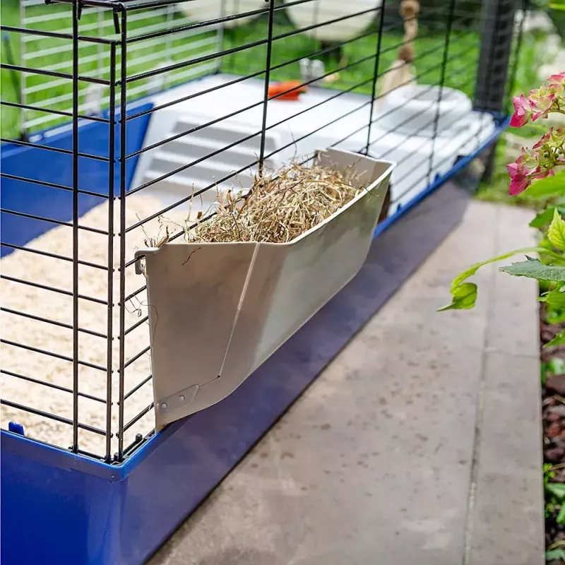 Klatka FERPLAST Rabbit 120 niebieski — metalowo-plastikowa klatka dla królików 1180×585×495 mm, dla królików 5–9,9 kg