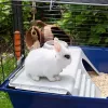 Klatka FERPLAST Rabbit 120 niebieski — metalowo-plastikowa klatka dla królików 1180×585×495 mm, dla królików 5–9,9 kg