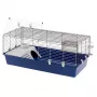 Klatka FERPLAST Rabbit 120 niebieski — metalowo-plastikowa klatka dla królików 1180×585×495 mm, dla królików 5–9,9 kg
