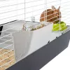 Klatka FERPLAST Casita 120 dla królików i świnek morskich, metal/tworzywo, 1190×580×600 mm, biały/taupe