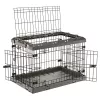 Twardy transporter dla psa FERPLAST Superior 770×510×550 mm — klatka metalowo-plastikowa dla małych psów 5–9,9 kg, czarny