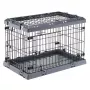 Twardy transporter dla psa FERPLAST Superior 770×510×550 mm — klatka metalowo-plastikowa dla małych psów 5–9,9 kg, czarny