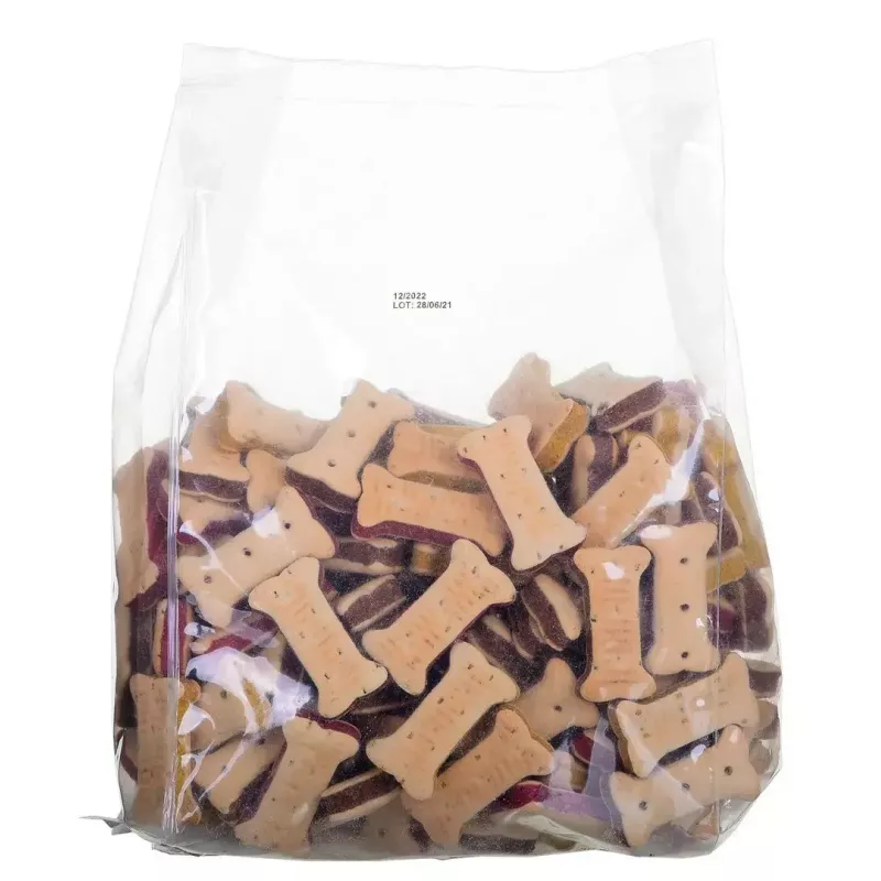 Przysmaki treningowe dla psów MACED Cube Cookies Mini Mix 1 kg — różne mini herbatniki w kostkach, mieszanka o smaku drobiowym