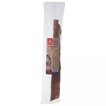 Gryzak dla psa MACED Skóra dzika 45 cm — naturalny gryzak ze skóry, 40 g, smak dziczyzny, bez cukru i glutenu